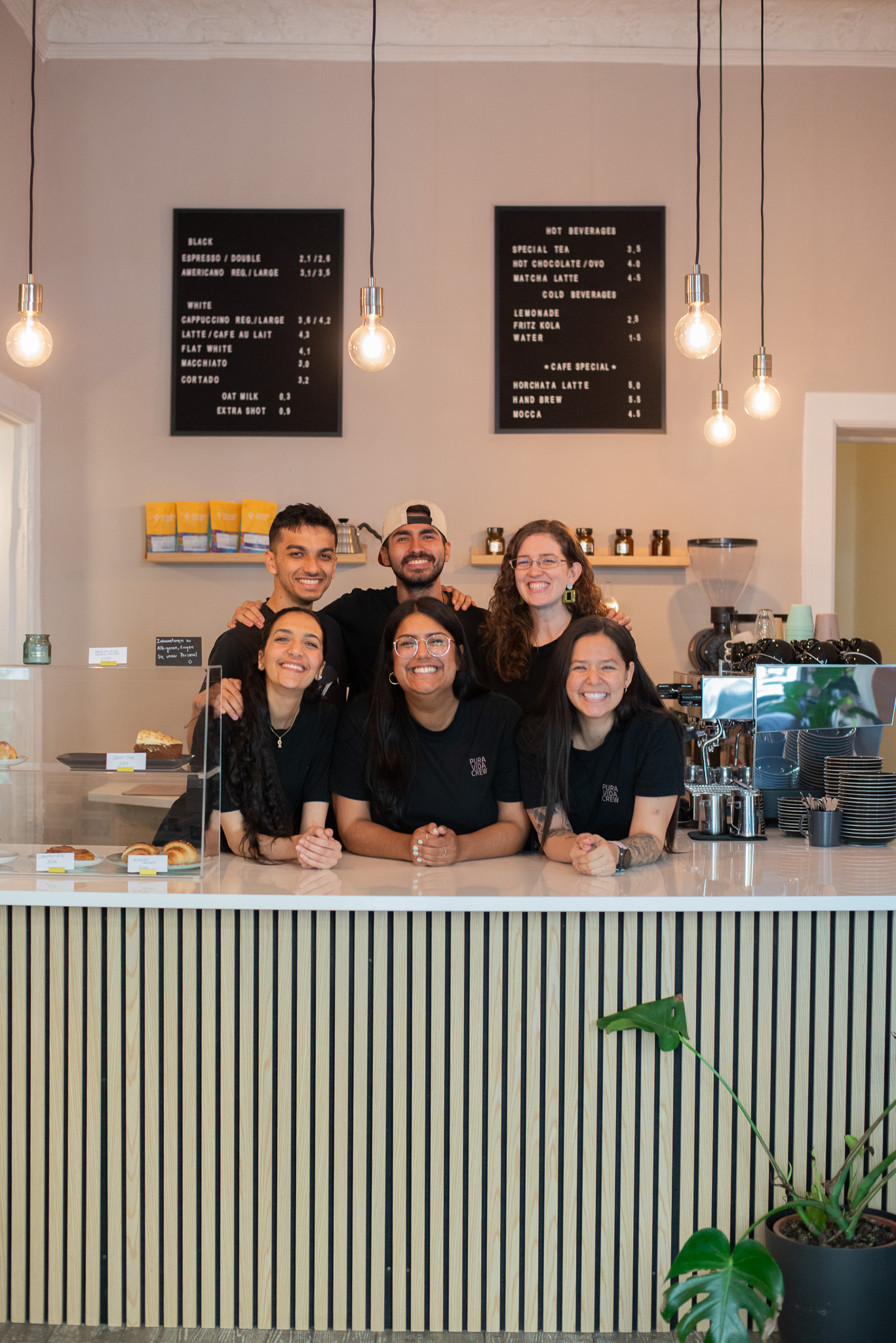 Team im Café